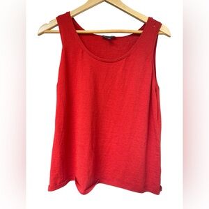 Eileen Fisher size Large Red Sleeveless tank Top *Flaw